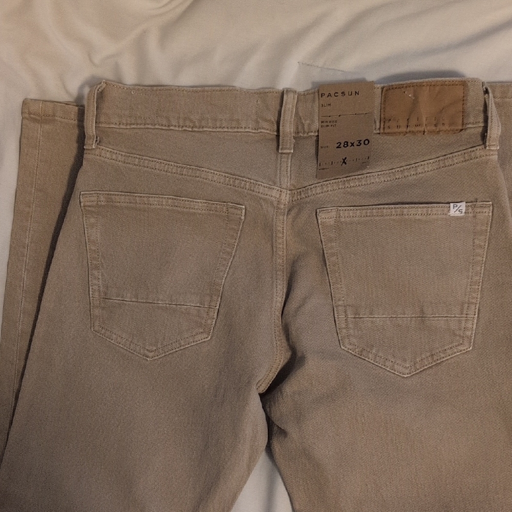 PacSun Men's Slim Fit Mid Rise Medium Stretch
